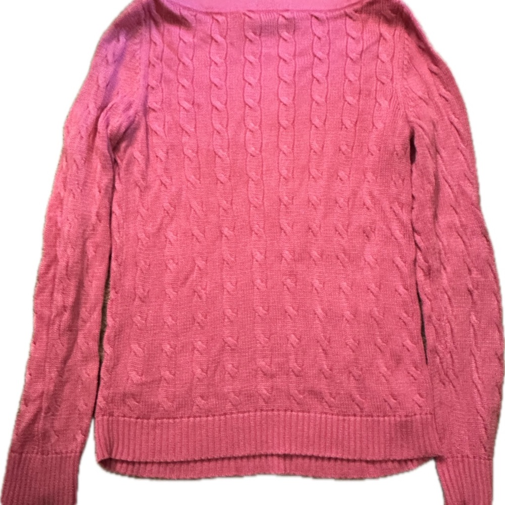 Ralph Lauren Pink Cable Knit Sweater